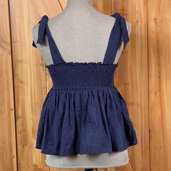 BP Navy Skirted Tie Straps Tank size XS - Picture 2 of 5